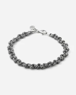 BRACCIALE INTRECCIO NODI PICCOLI IN ARGENTO