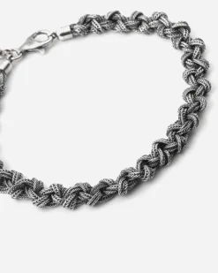 BRACCIALE INTRECCIO NODI PICCOLI IN ARGENTO