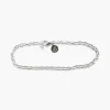 BRACCIALE MAGLIA FORZATINA 080 IN ARGENTO
