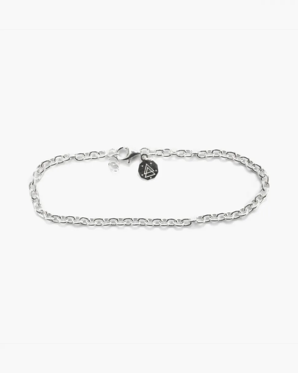 BRACCIALE MAGLIA FORZATINA 080 IN ARGENTO
