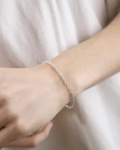 BRACCIALE MAGLIA FORZATINA 080 IN ARGENTO