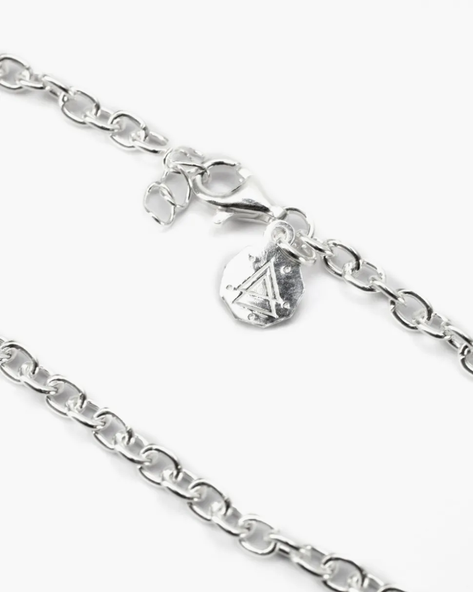 BRACCIALE MAGLIA FORZATINA 080 IN ARGENTO
