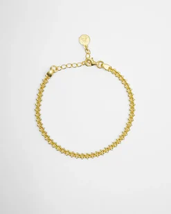 BRACCIALE MAGLIA GRANCHIO PLACCATO ORO