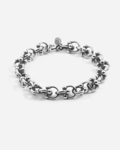 BRACCIALE MODULO PIERCING IN ARGENTO