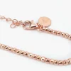 BRACCIALE PLACCATO ORO ROSA DISCO 300