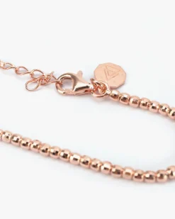 BRACCIALE PLACCATO ORO ROSA DISCO 300