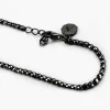 BRACCIALE PLACCATO RUTENIO DISCO 300