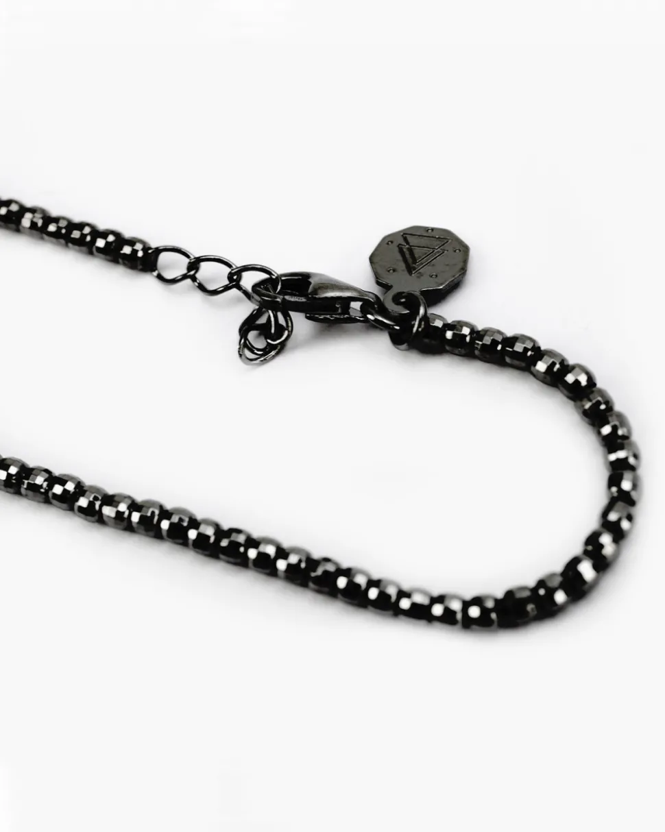 BRACCIALE PLACCATO RUTENIO DISCO 300