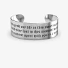 BRACCIALE RIGIDO TESTO CON INCISIONE PERSONALIZZATA