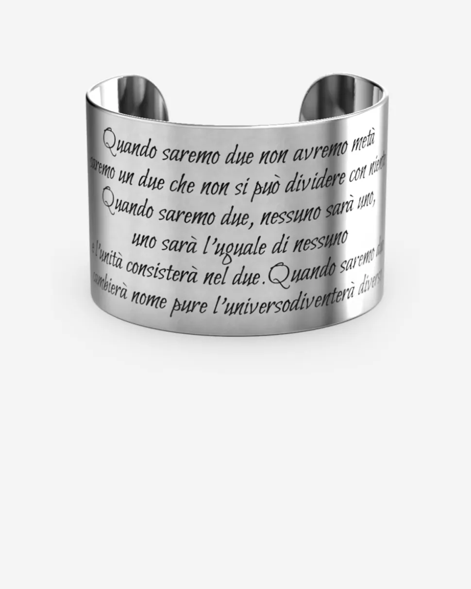 BRACCIALE RIGIDO TESTO CON INCISIONE PERSONALIZZATA
