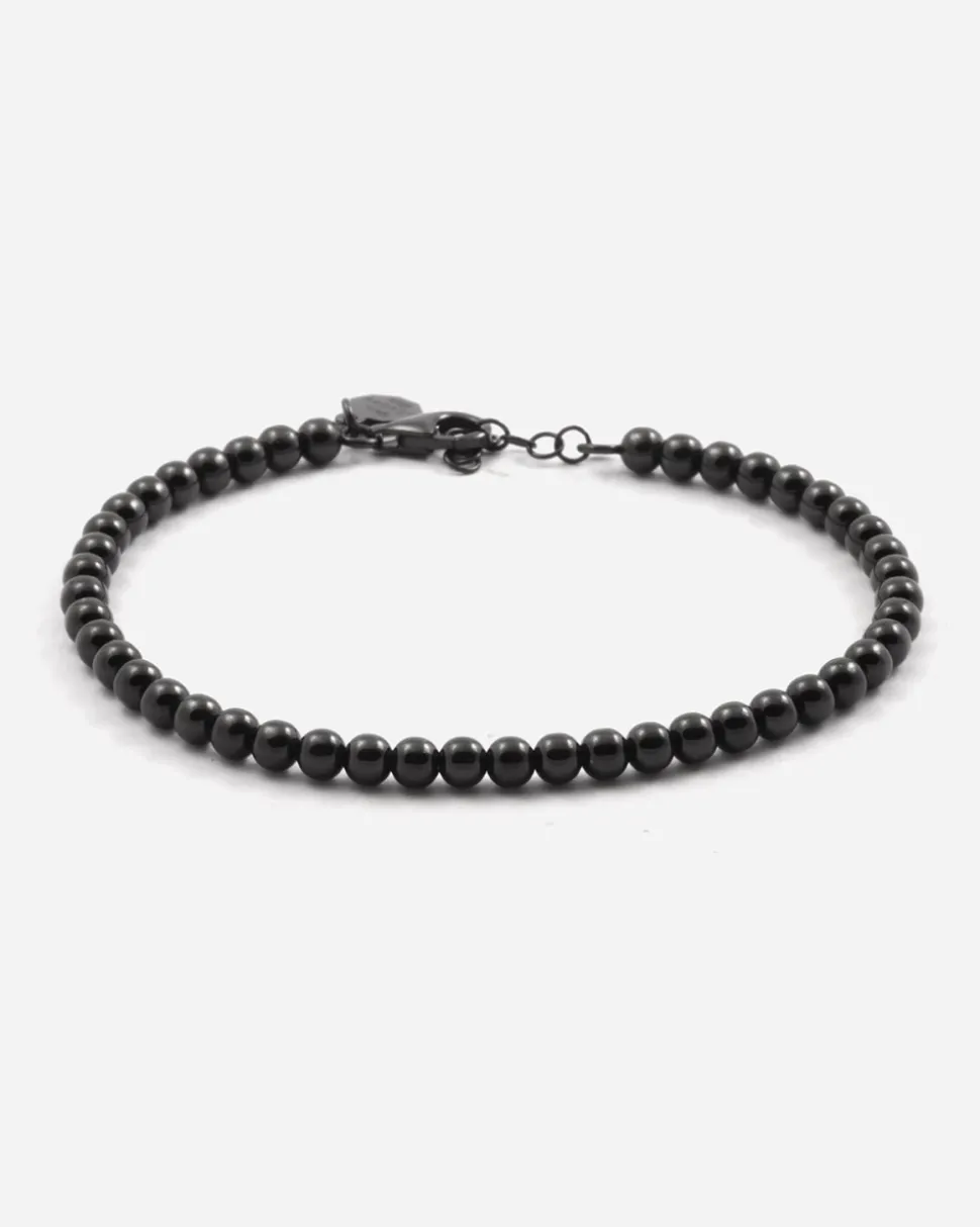 BRACCIALE SFERE 400 IN ARGENTO PLACCATO RUTENIO
