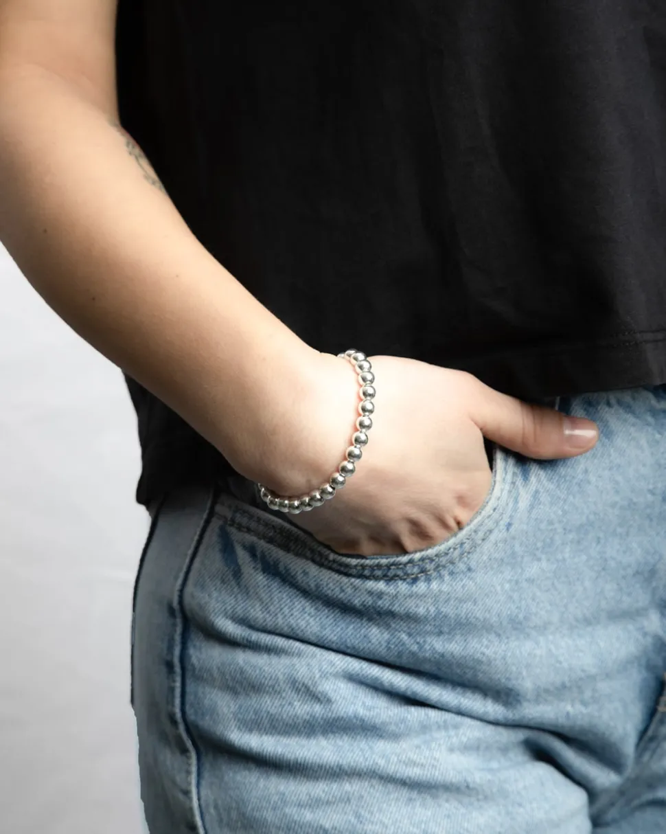 BRACCIALE SFERE 600 IN ARGENTO