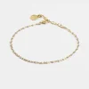 BRACCIALE SMALTO BIANCO PLACCATO ORO