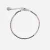 BRACCIALE TENNIS GRADIENT IN ARGENTO CON PIETRE MULTICOLOR