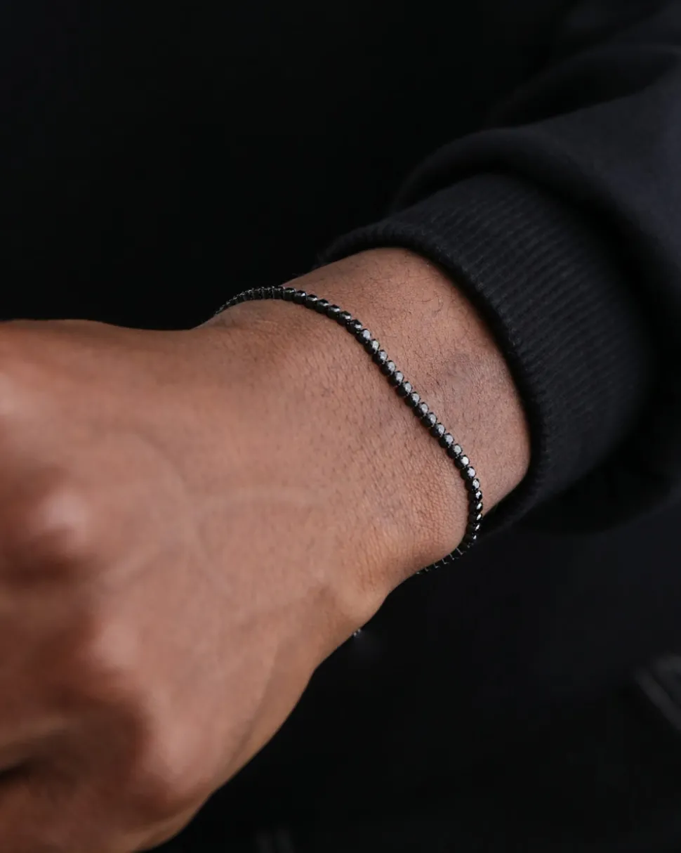 BRACCIALE TENNIS NERO