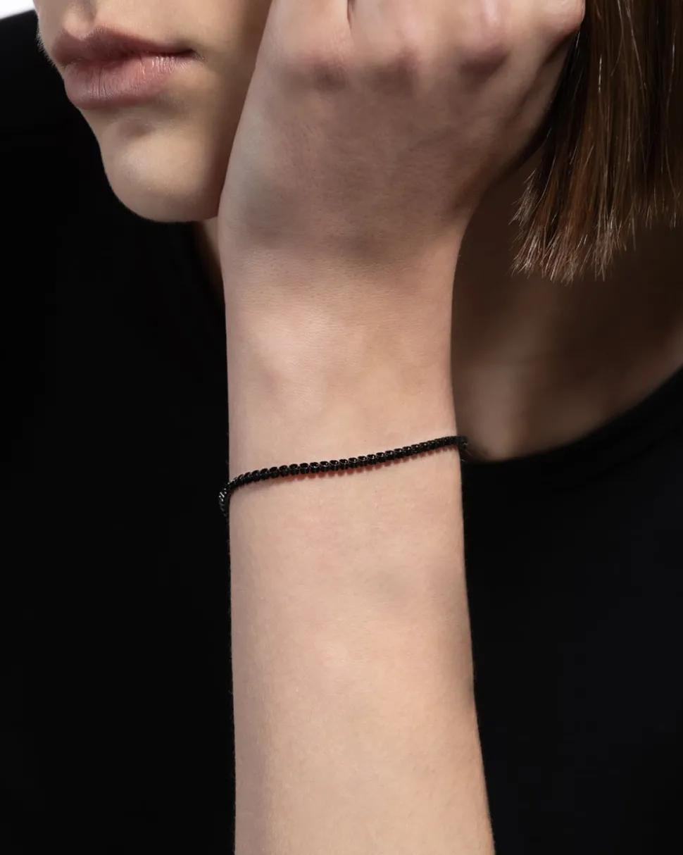 BRACCIALE TENNIS NERO