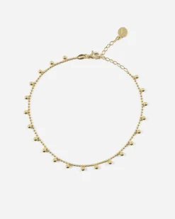 CAVIGLIERA SFERE E PALLINE PENDENTI PLACCATA ORO