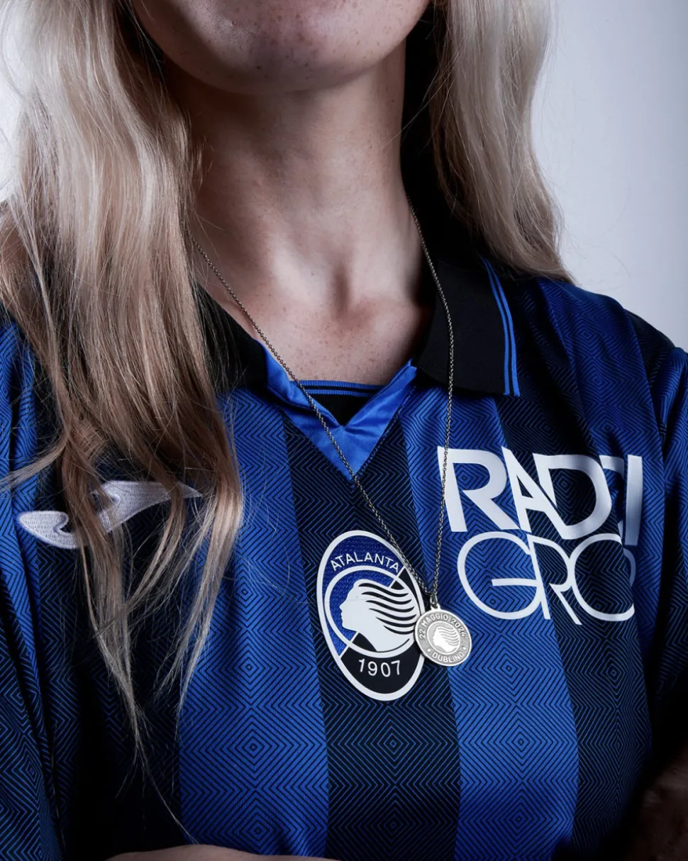 CIONDOLO CELEBRATIVO ATALANTA CAMPIONE D'EUROPA IN ARGENTO