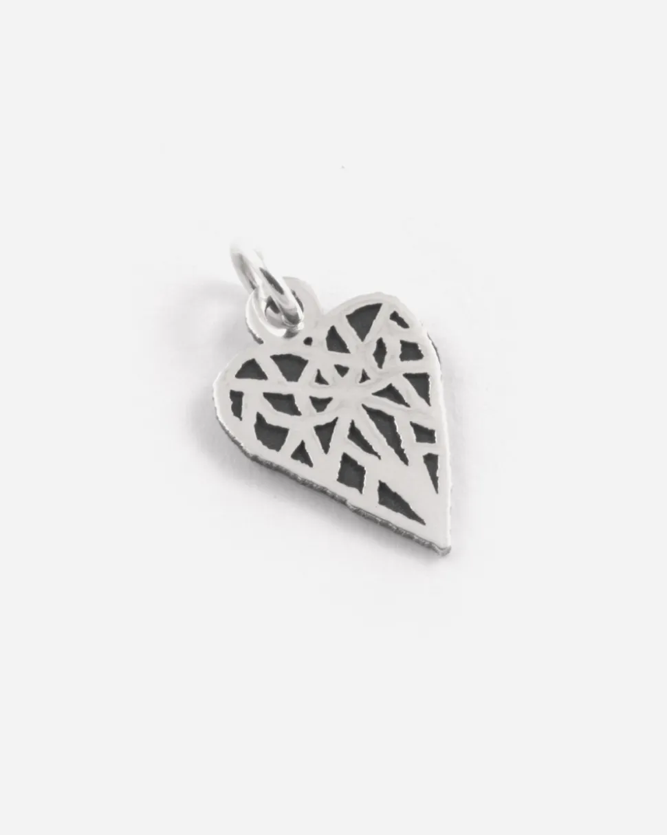 CIONDOLO CHARM CUORE LOVE SOLOMOSTRY IN ARGENTO