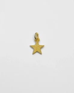 CIONDOLO CHARM STELLA PUNTINATA PLACCATO ORO