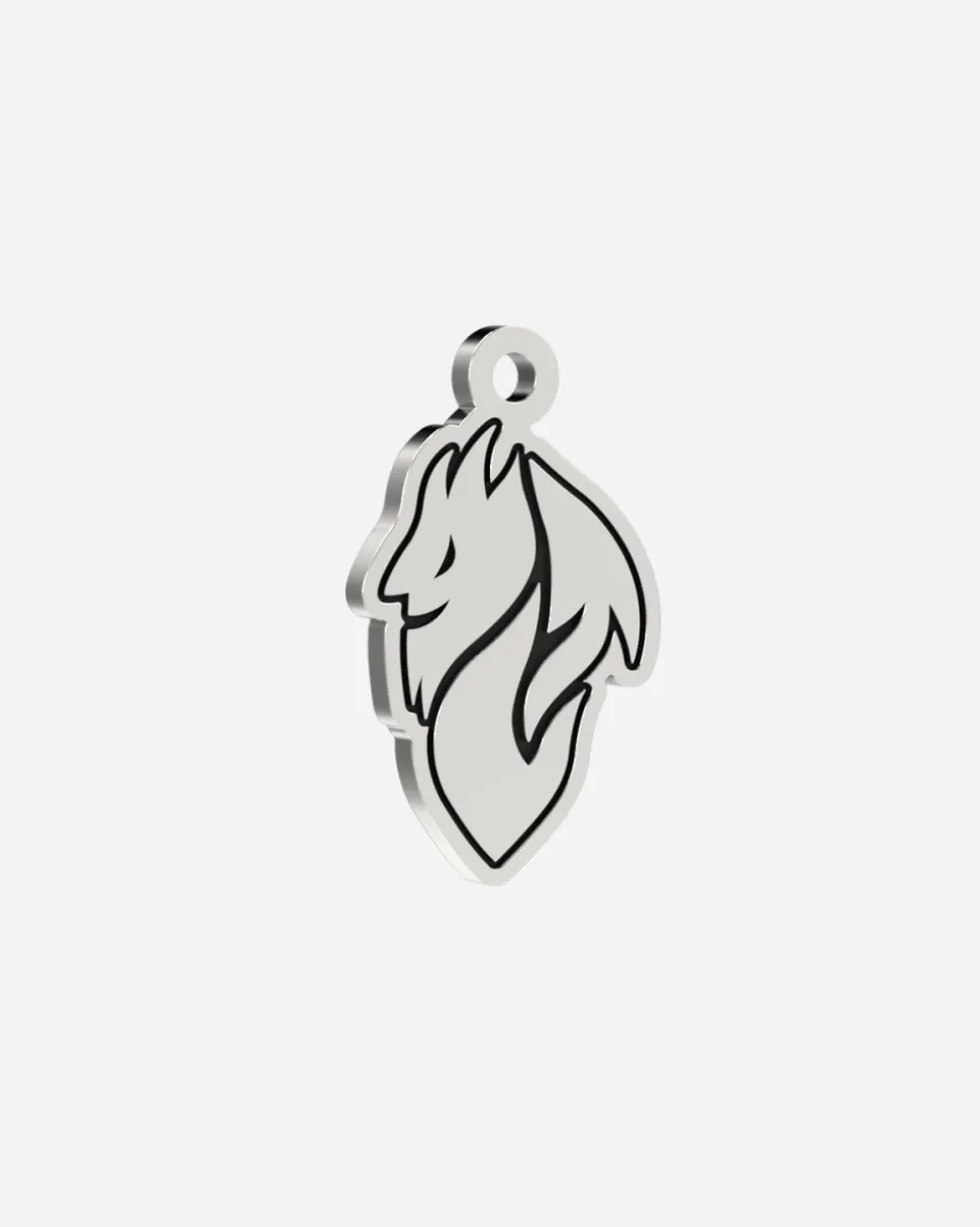 CIONDOLO CON DIAVOLO AC MILAN IN ARGENTO CON INCISIONE PERSONALIZZABILE