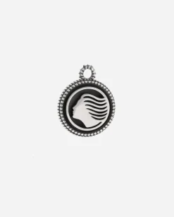 CIONDOLO CON LOGO DEA ATALANTA IN ARGENTO