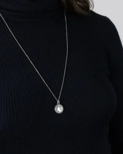 CIONDOLO CON LOGO DEA ATALANTA IN ARGENTO