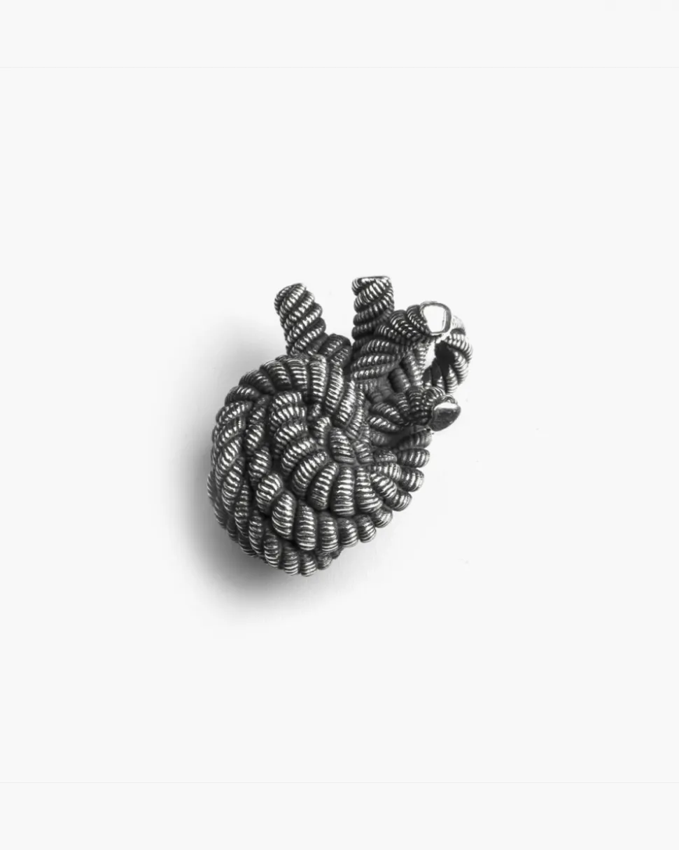 CIONDOLO CUORE CORDA