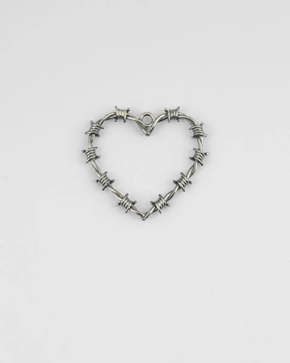 CIONDOLO CUORE FILO SPINATO