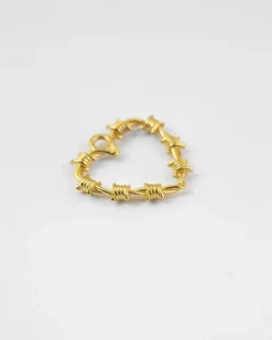 CIONDOLO CUORE FILO SPINATO GOLDEN