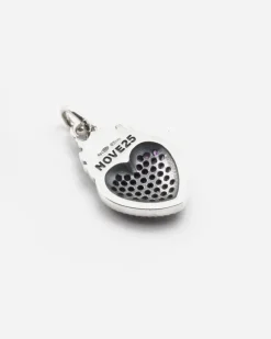 CIONDOLO CUORE GLITTERING EX-VOTO IN ARGENTO CON BRILLANTI