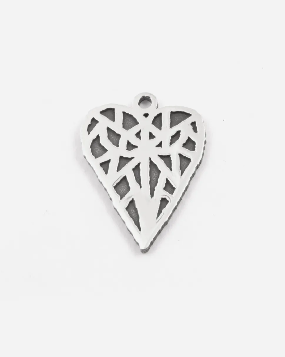 CIONDOLO CUORE LOVE SOLOMOSTRY IN ARGENTO