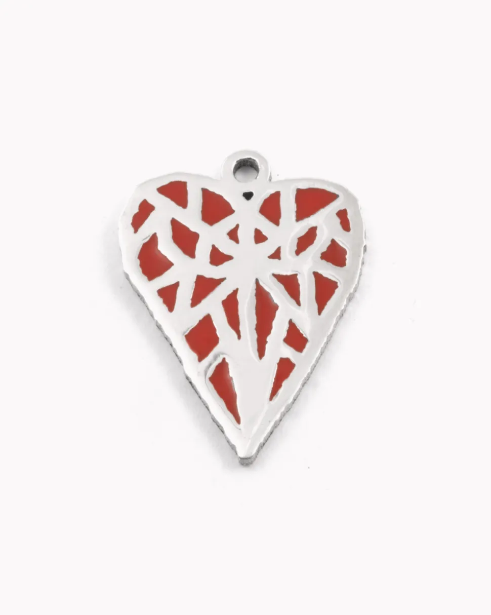 CIONDOLO CUORE LOVE SOLOMOSTRY IN ARGENTO