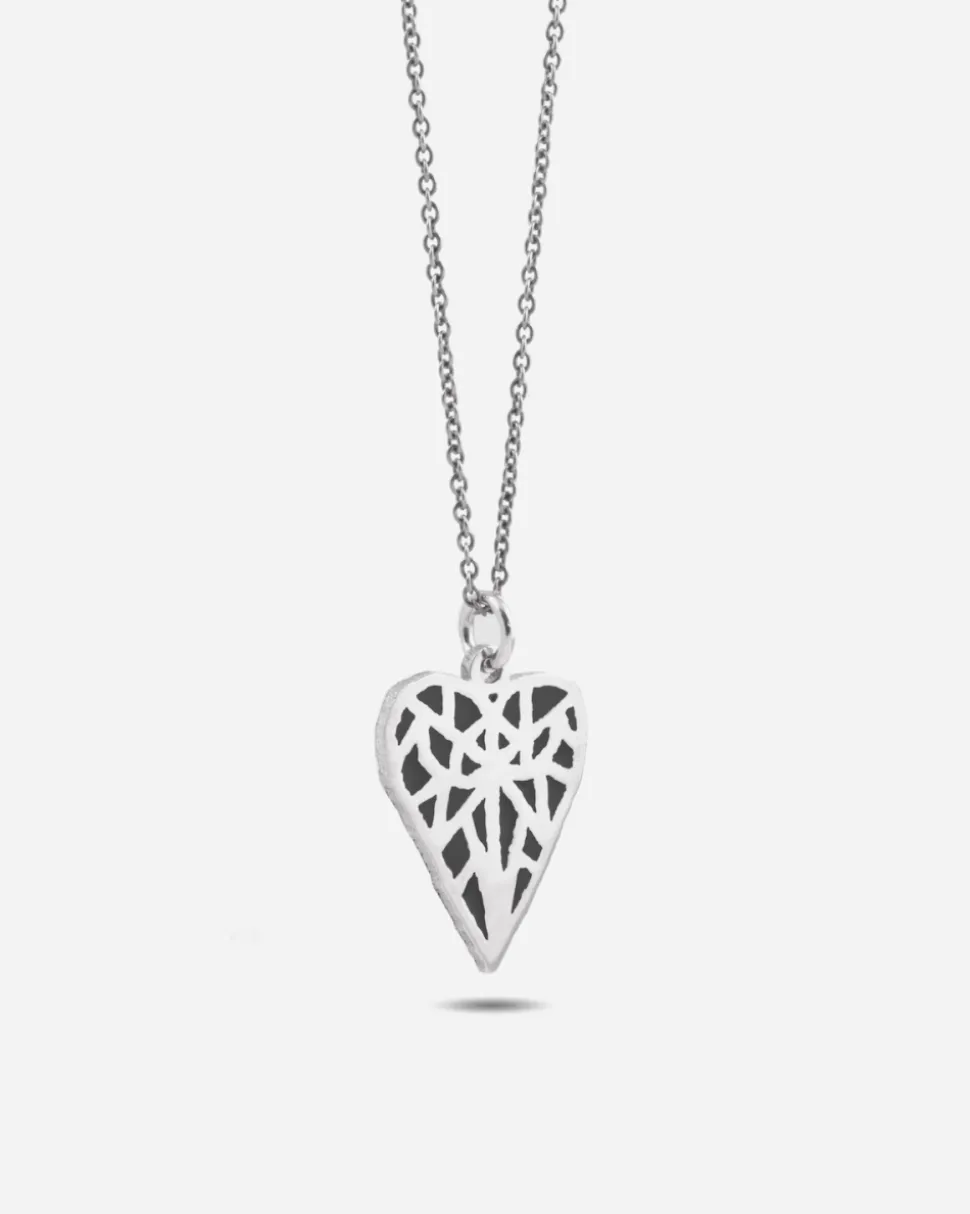 CIONDOLO CUORE LOVE SOLOMOSTRY IN ARGENTO
