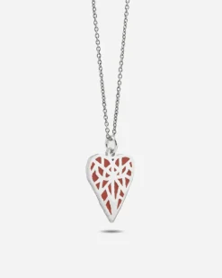 CIONDOLO CUORE LOVE SOLOMOSTRY IN ARGENTO