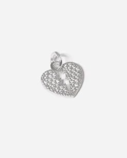 CIONDOLO CUORE SAETTA SHINY HEARTHUNDER IN ARGENTO CON BRILLANTI