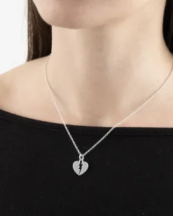 CIONDOLO CUORE SAETTA SHINY HEARTHUNDER IN ARGENTO CON BRILLANTI