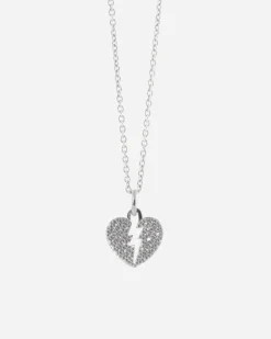 CIONDOLO CUORE SAETTA SHINY HEARTHUNDER IN ARGENTO CON BRILLANTI