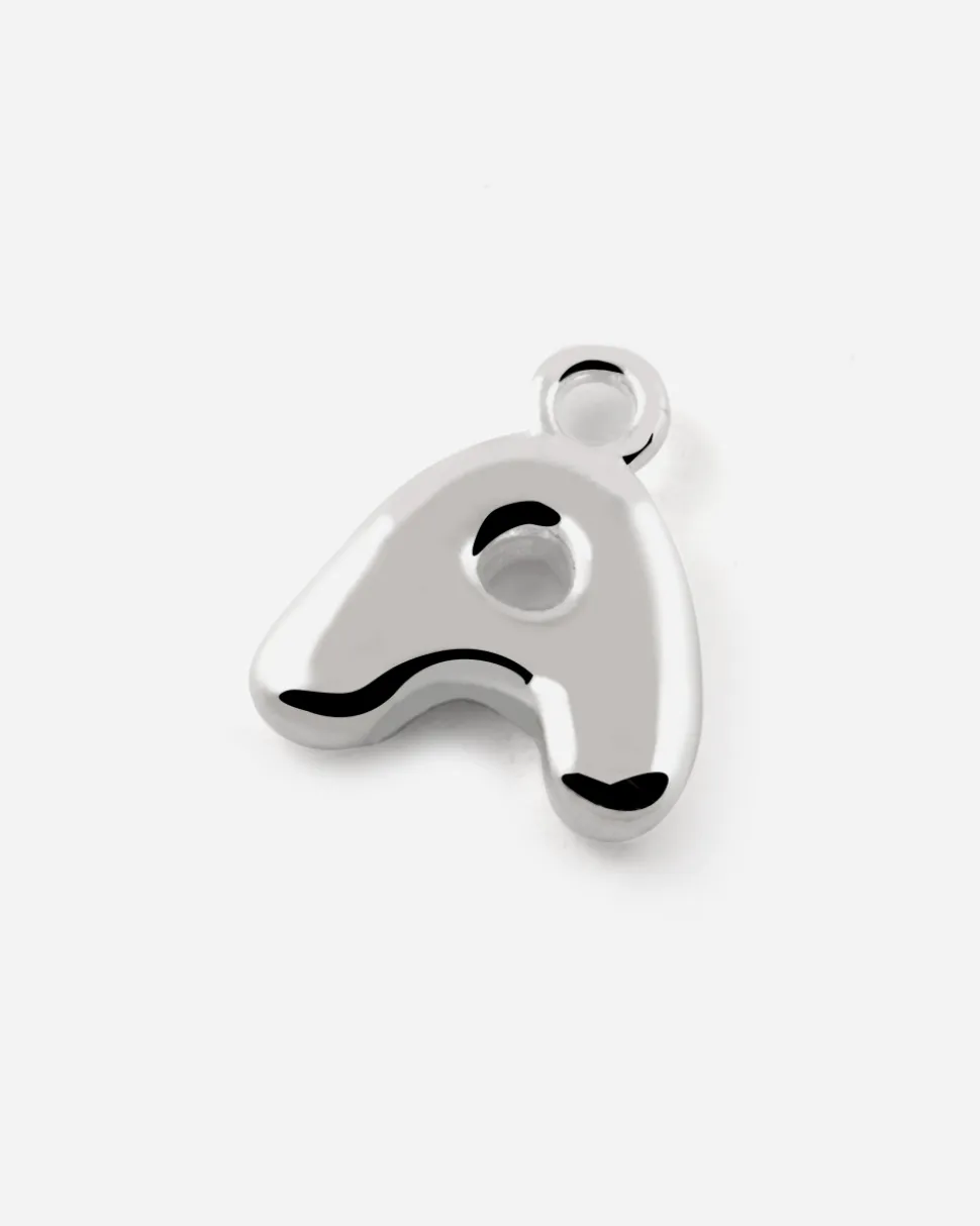 CIONDOLO LETTERA BOLD IN ARGENTO