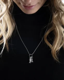 CIONDOLO MINI CHARM ANCORA PUNTINATA IN ARGENTO