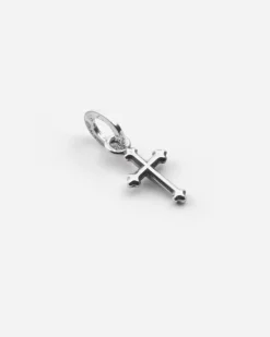 CIONDOLO MINI CHARM CROCE GOTICA IN ARGENTO