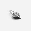 CIONDOLO MINI CHARM CUORE ALI D'ANGELO IN ARGENTO