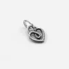 CIONDOLO MINI CHARM CUORE CORDA IN ARGENTO