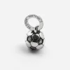 CIONDOLO MINI CHARM PALLA DA CALCIO IN ARGENTO