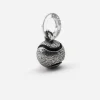 CIONDOLO MINI CHARM PALLA DA TENNIS IN ARGENTO