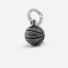 CIONDOLO MINI CHARM PALLA DA BASKET IN ARGENTO