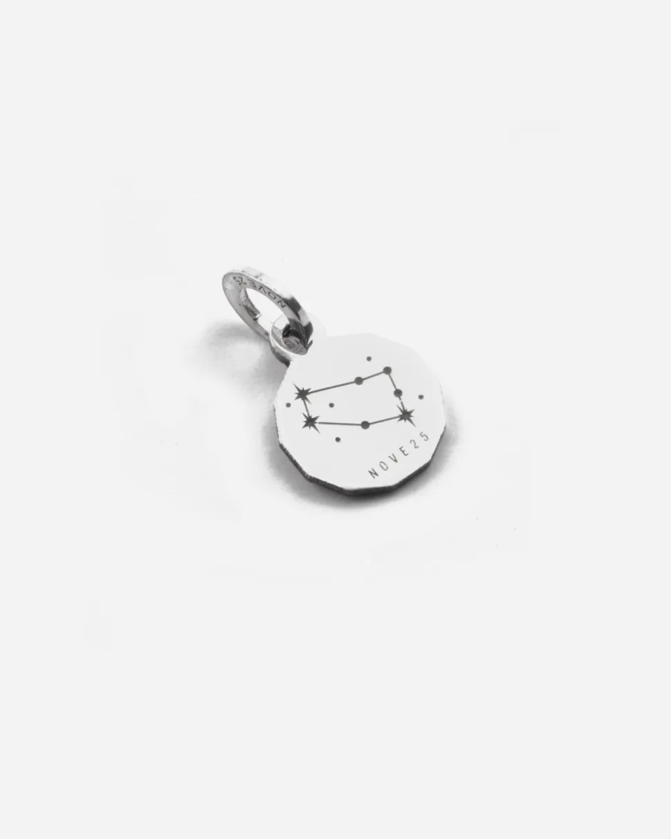 CIONDOLO MINI CHARM SEGNO ZODIACALE GEMELLI IN ARGENTO