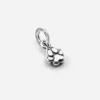 CIONDOLO MINI CHARM ZAMPA CANE IN ARGENTO
