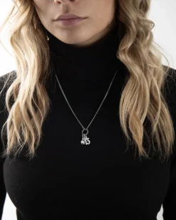 CIONDOLO PER CHARMS CERCHIO PUNTINATO IN ARGENTO