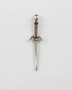 CIONDOLO PUGNALE ZIRCONATO ARGENTO